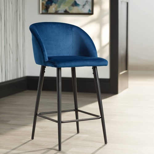 Nigel black bar stool high - black,