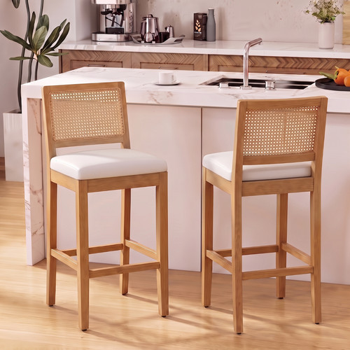 Bar stools set 2 solid - 28", of