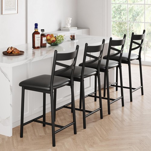 Set leather bar - leather, stools