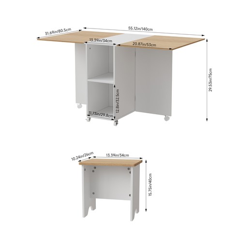 Drop leaf kitchen island bar - island,