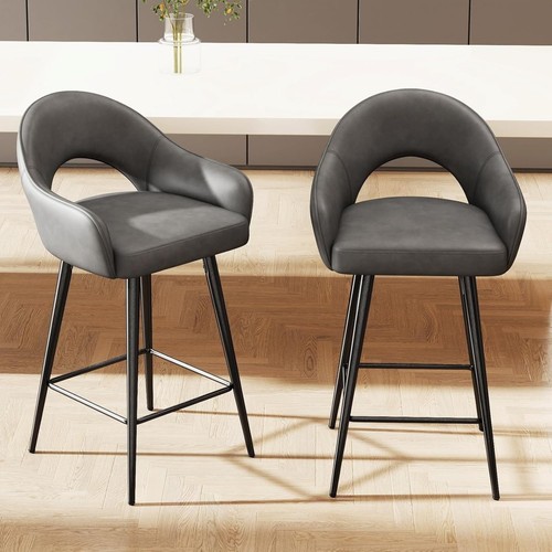 Swivel bar stools pu - 27",