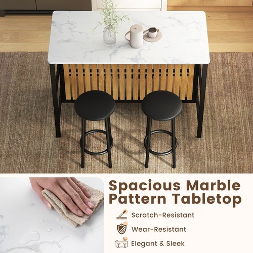 Pcs marble pattern dining - pcs,