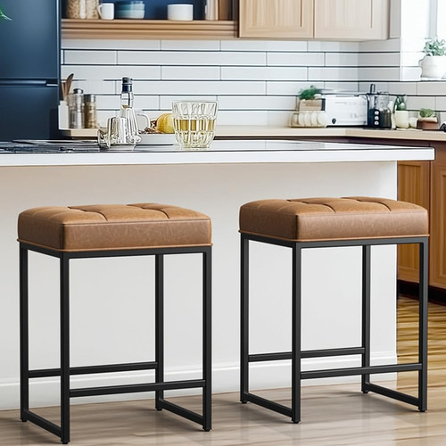 Set backless faux - of, 24"