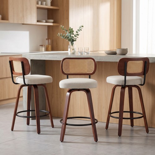 Set swivel bar stools - 3,