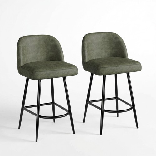 Bar stools set leather - bar,