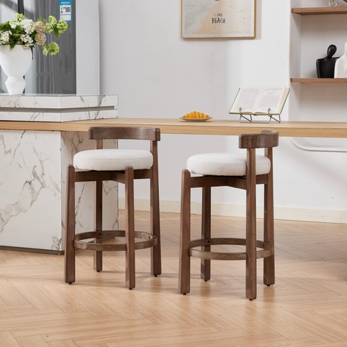Set swivel wood counter - wood,