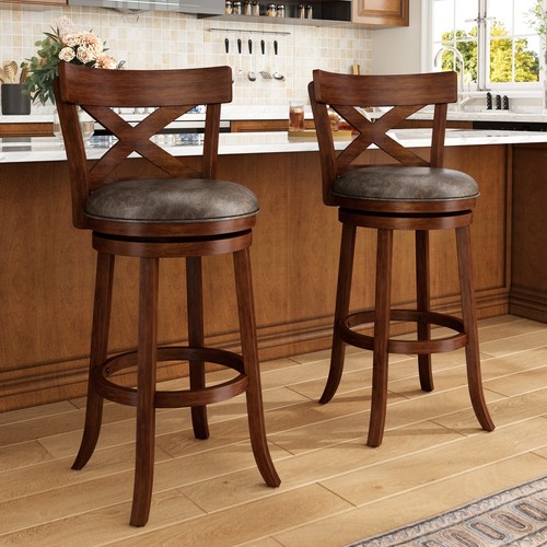 2pcs swivel bar stools - bar,