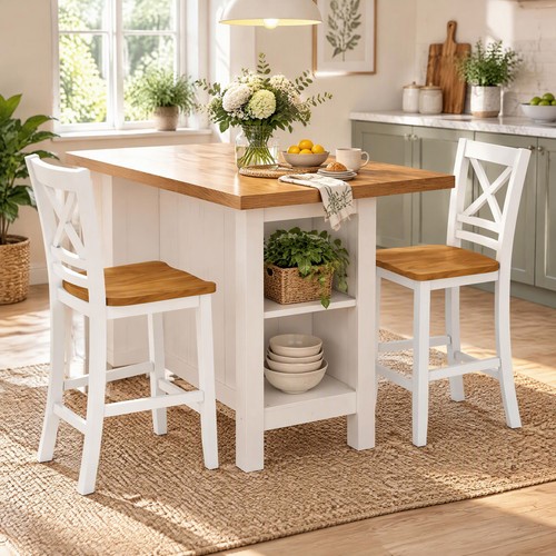 Wood bar stools - bar, w/