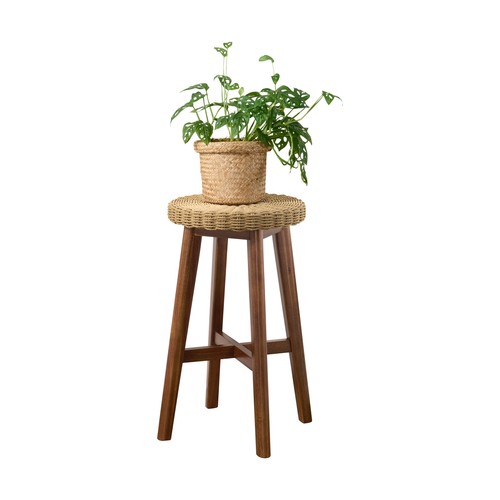 Round backless bar stool - backless, 24