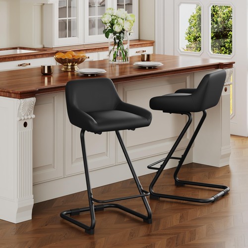 24in modern metal upholstered - modern,